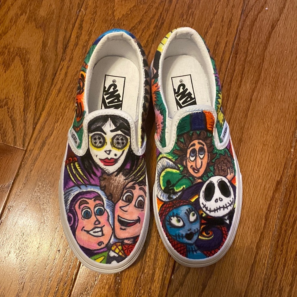 Custom drawn size 13.5 vans